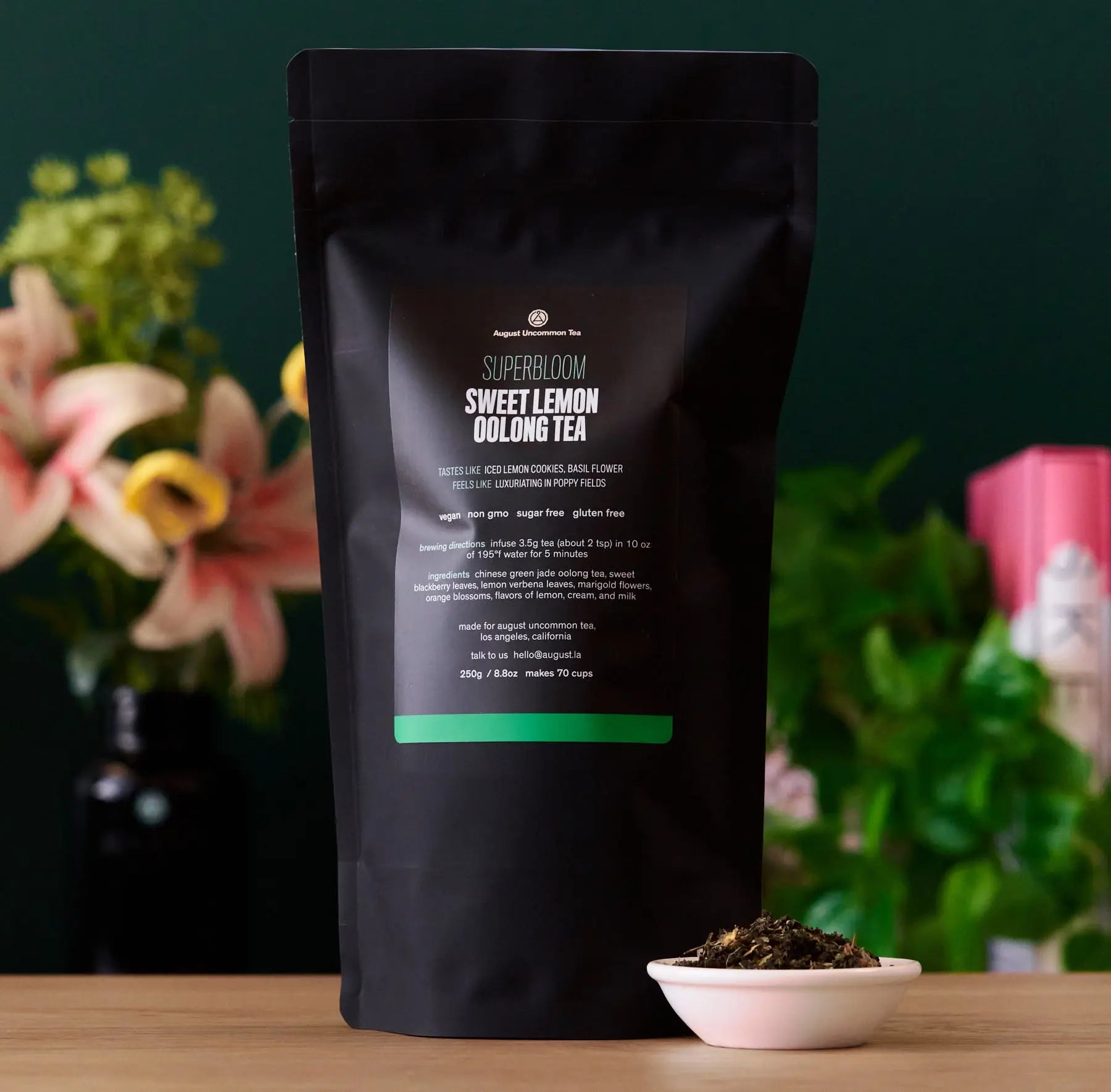 Superbloom Sweet Lemon Oolong Green Tea – Floral Citrus Loose Leaf