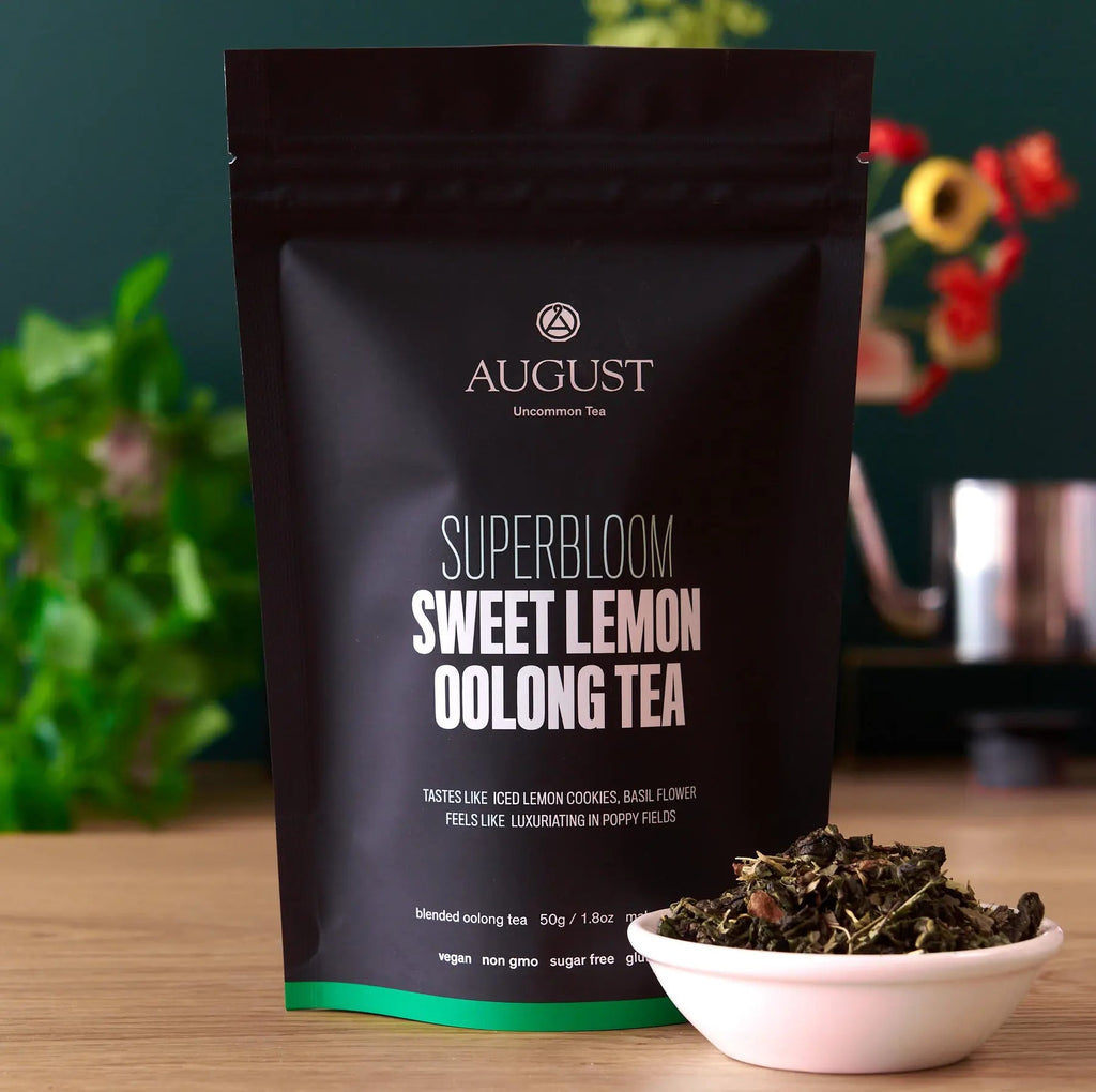 Superbloom Sweet Lemon Oolong Green Tea – Floral Citrus Loose Leaf