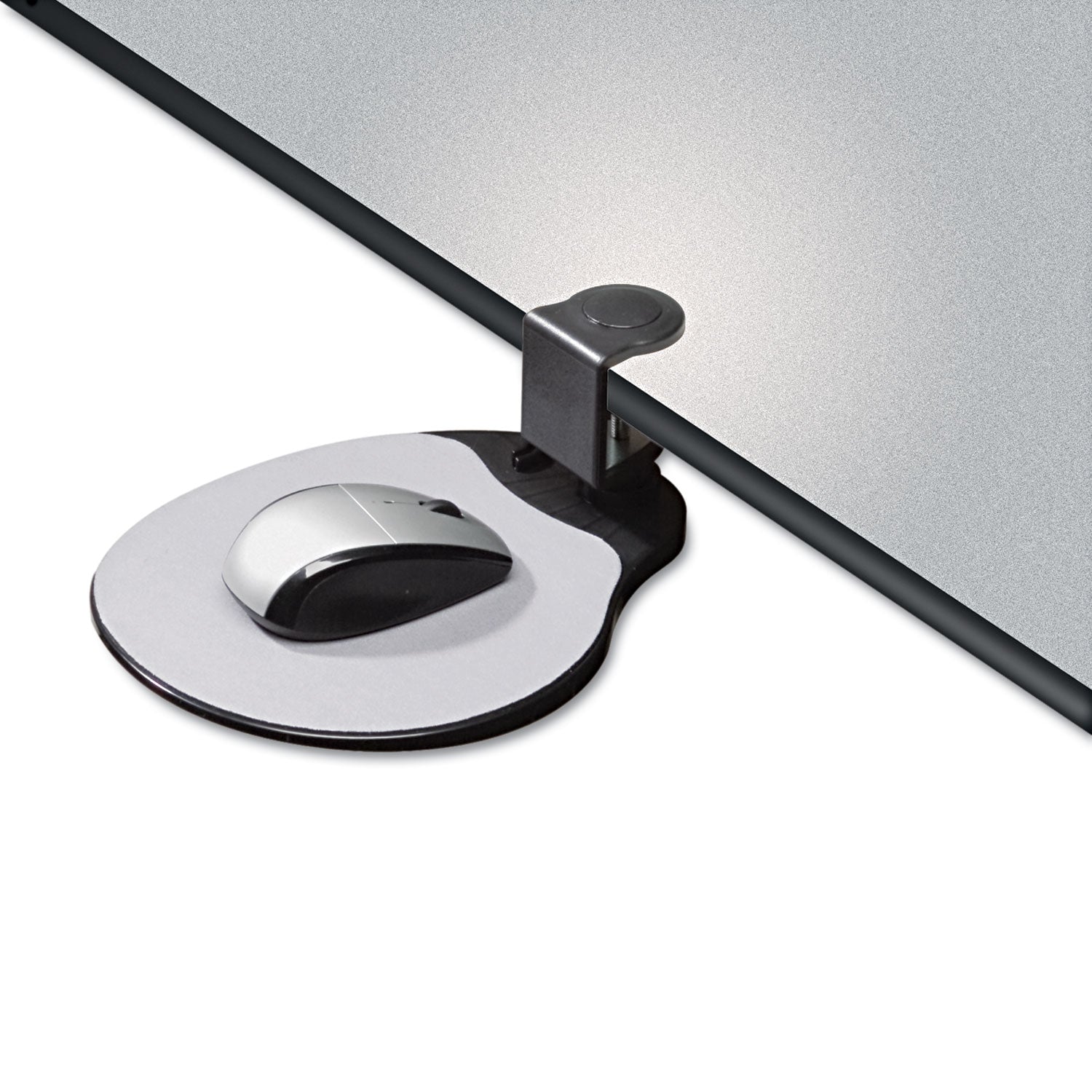 Clamp-On Desk Mouse Platform – Ergonomic Armrest-Height Mouse Tray