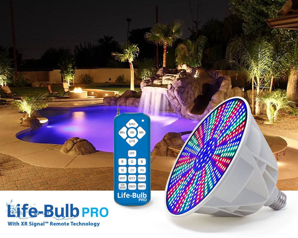 Life-Bulb PRO Color-Changing LED Pool Bulb – 120V, E26 Base, Lifetime Warranty