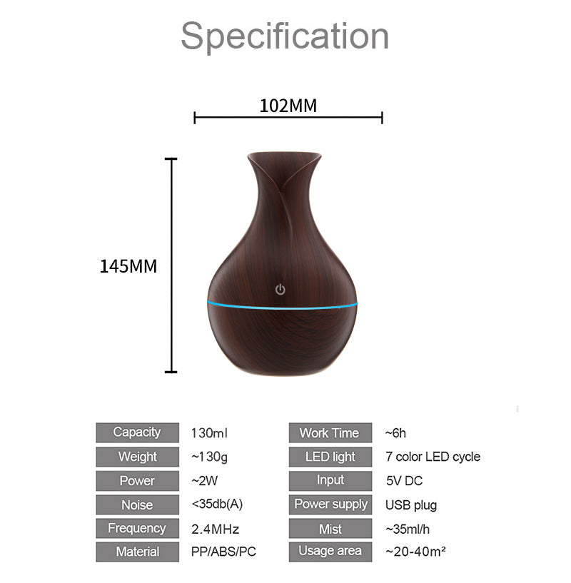 Vase Humidifier – Elegant Aromatherapy Air Humidifier
