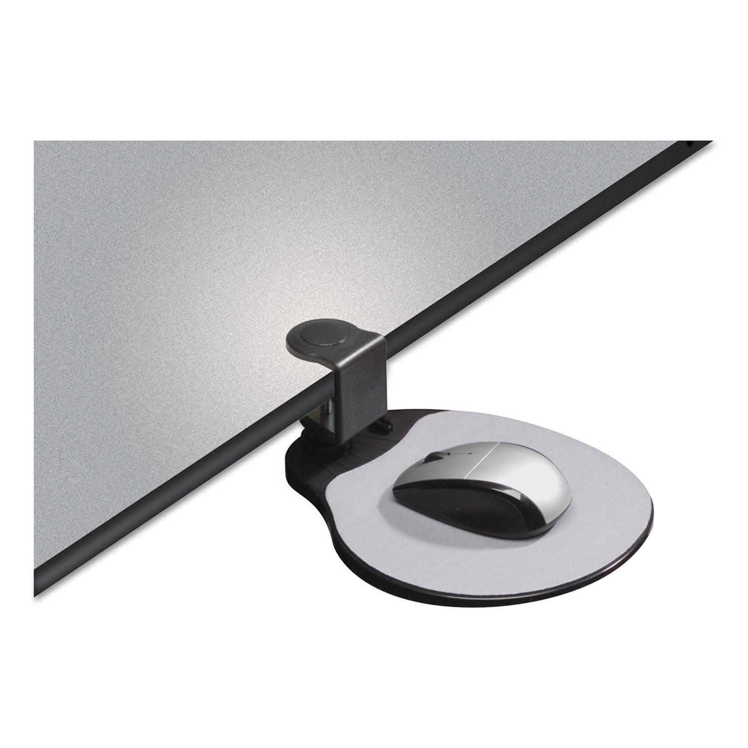 Clamp-On Desk Mouse Platform – Ergonomic Armrest-Height Mouse Tray