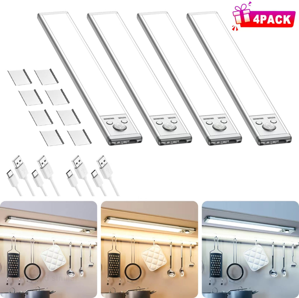 GlowTrack Motion Sensor LED Light – USB-C Rechargeable, Dimmable