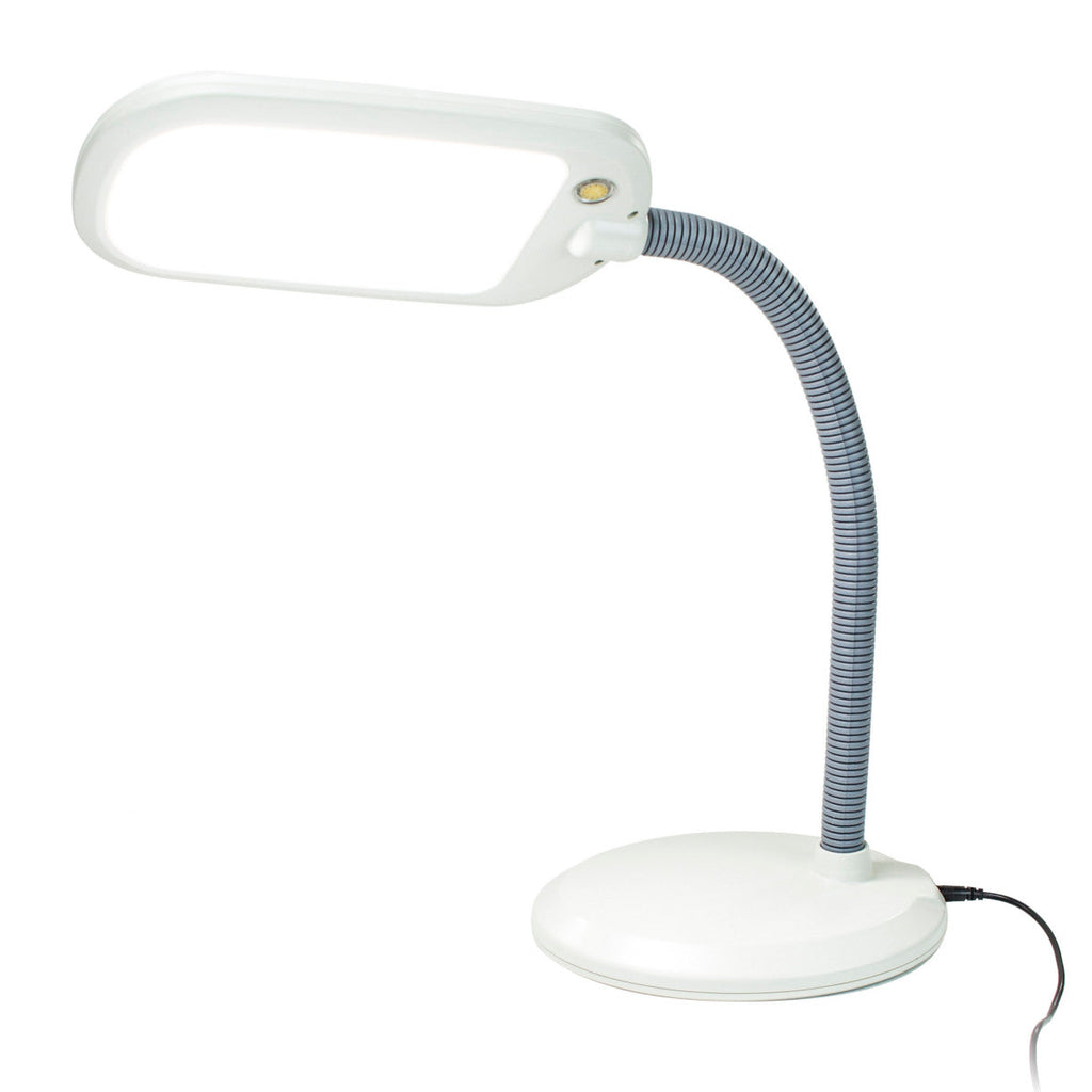 Bright Reader 26" Full Spectrum LED Desk Lamp – Natural Daylight, Grey