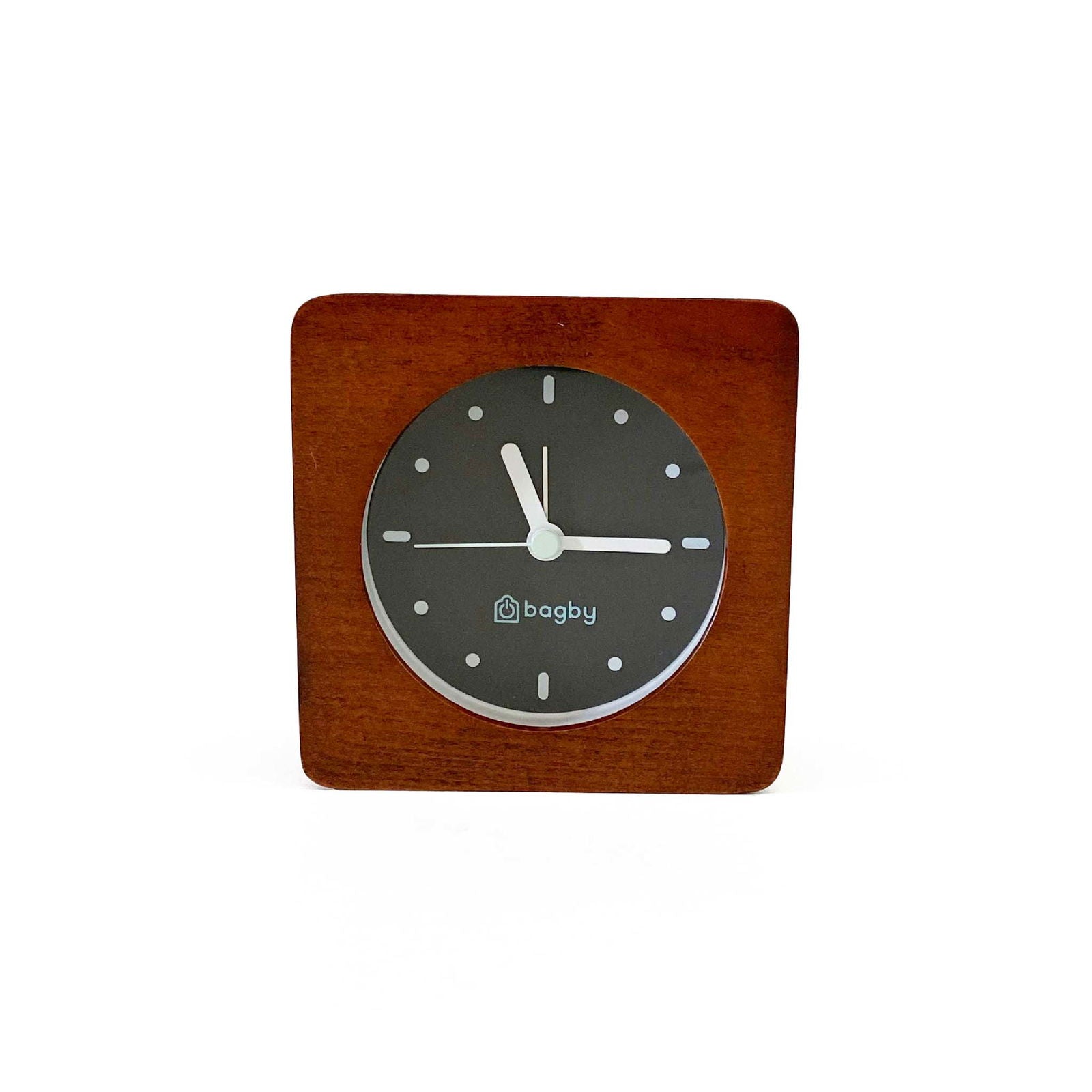 Bagby Minimalist Silent Alarm Clock – Wooden Analog, Gentle Wake-Up