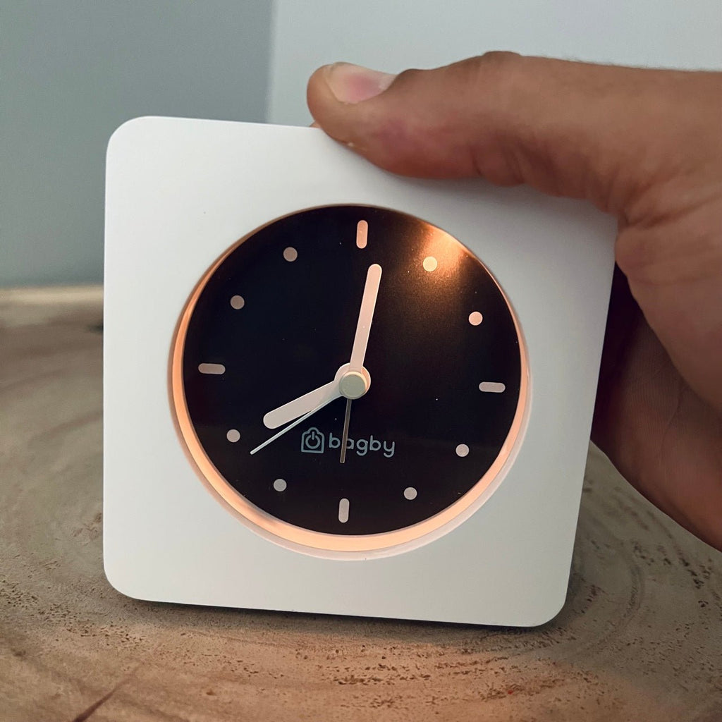 Bagby Minimalist Silent Alarm Clock – Wooden Analog, Gentle Wake-Up