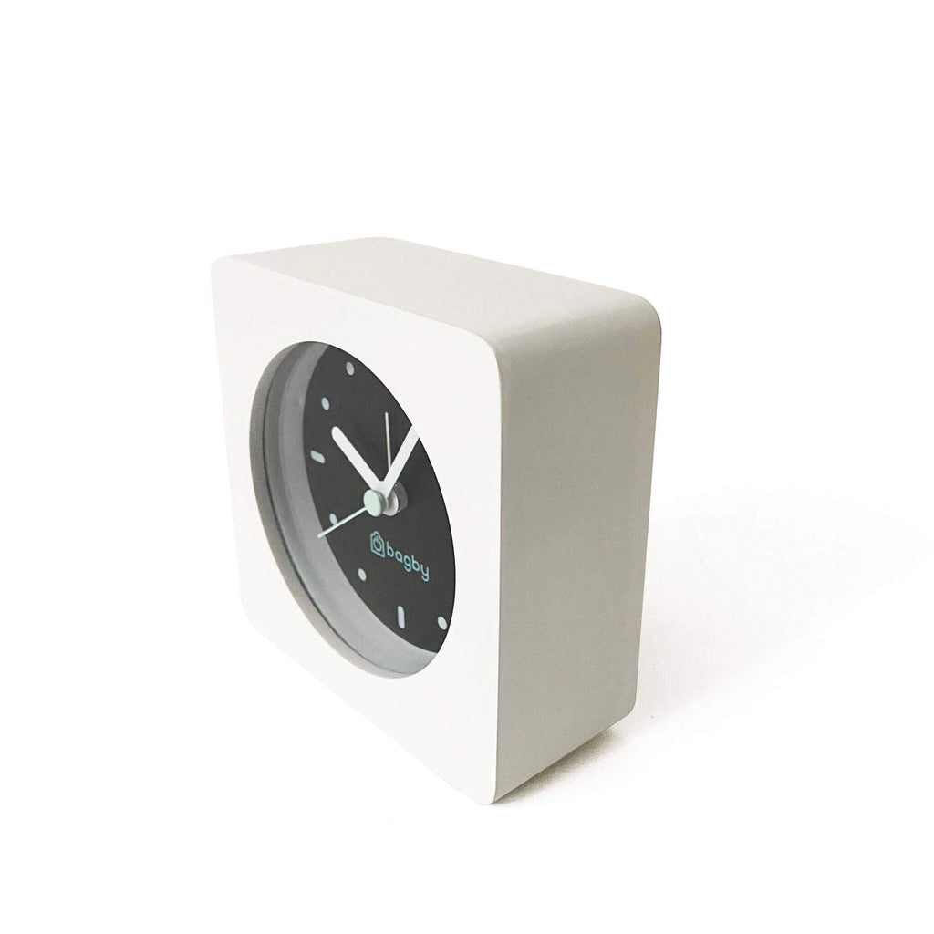 Bagby Minimalist Silent Alarm Clock – Wooden Analog, Gentle Wake-Up