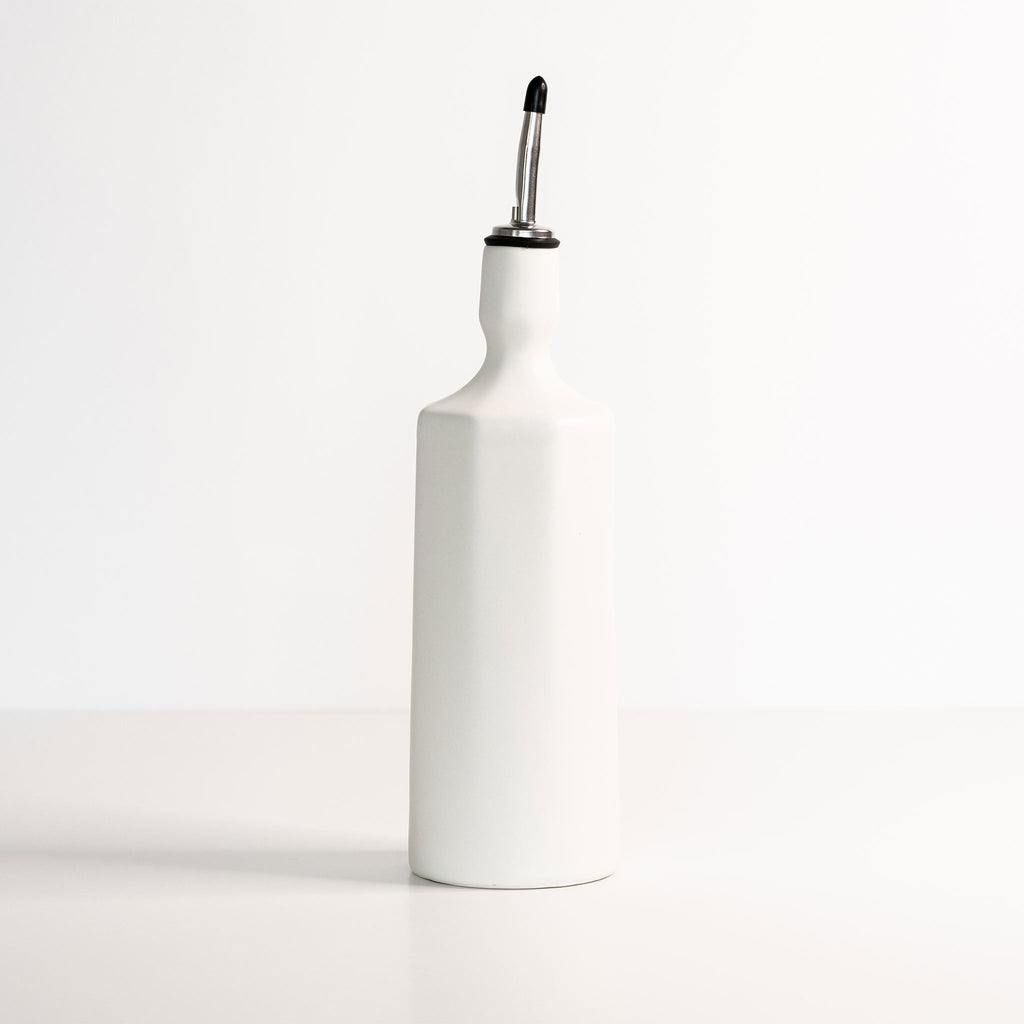 Elixir Porcelain Olive Oil Dispenser – Handmade Ceramic Kitchen Bottle