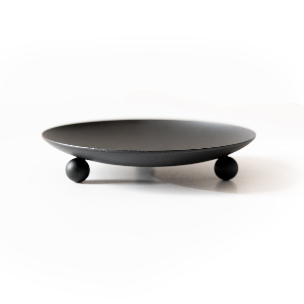 Wrought Iron Trivet & Candle Holder – Matte Black, Heat-Resistant